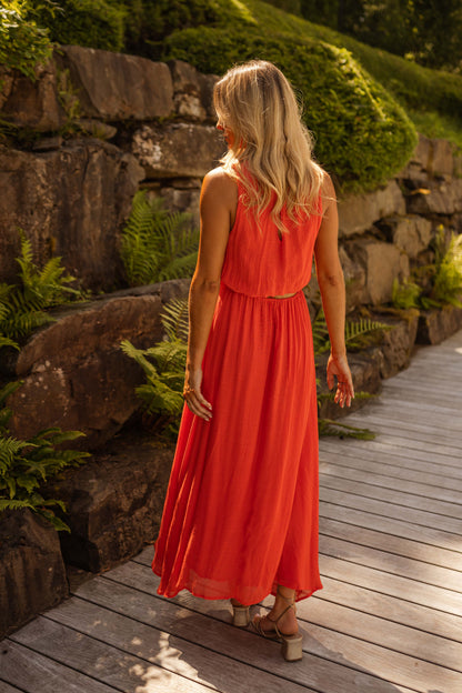 LISA™ | Sommerkjolen i stærk orange