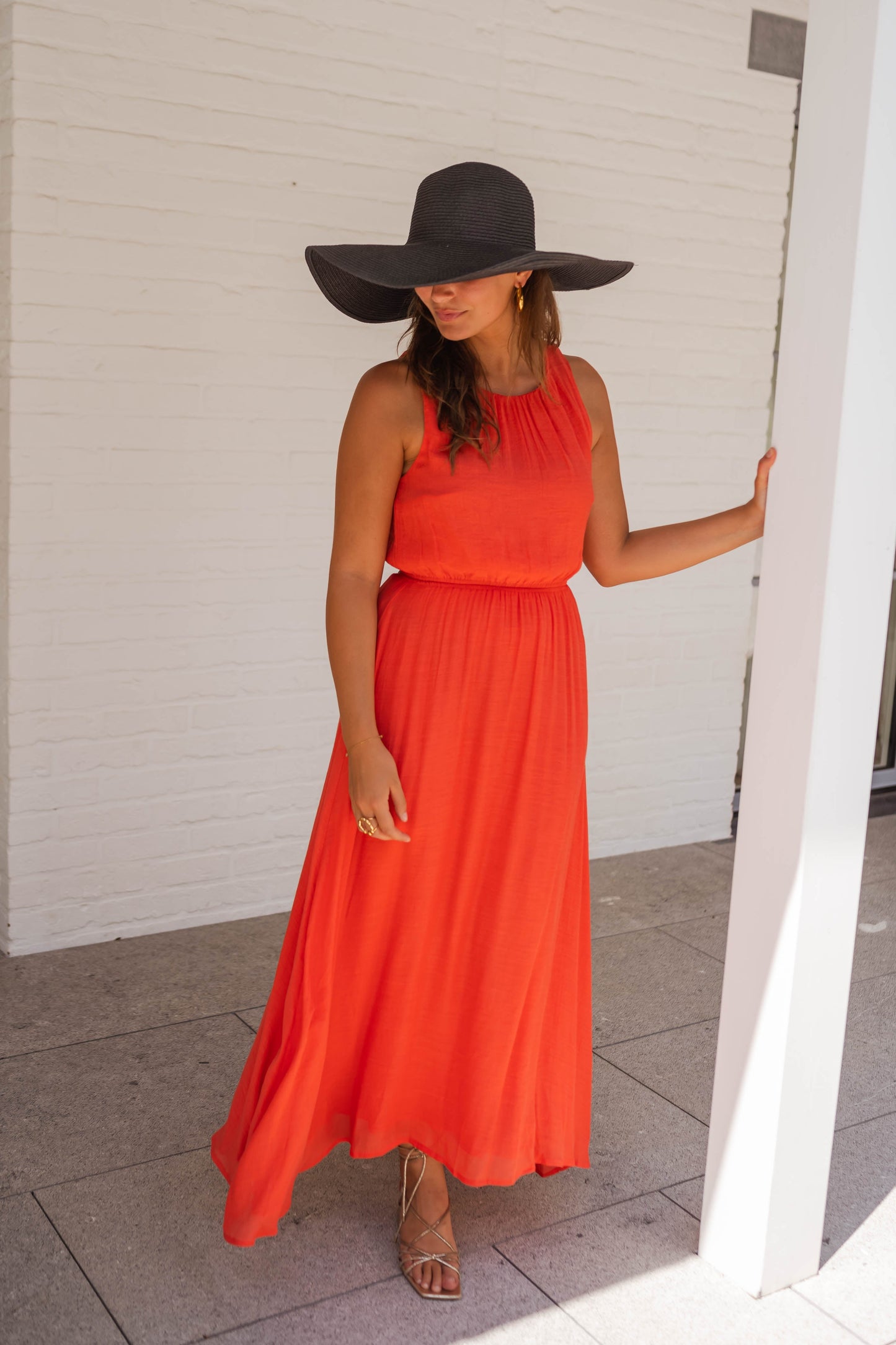 LISA™ | Sommerkjolen i stærk orange